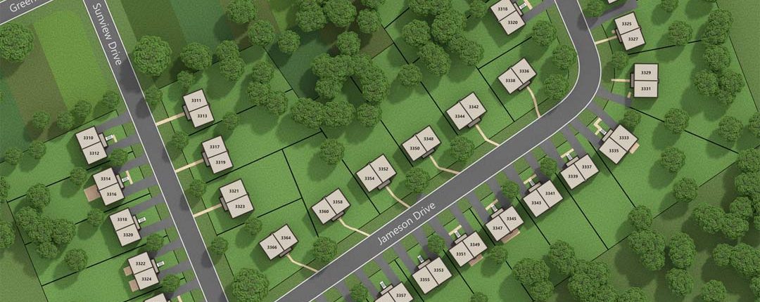 Jameson Townhomes Aerial Map